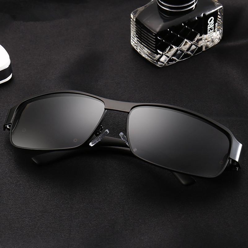 aoron Vintage Retro Square Polarized Sunglasses Men Fashion Outdoor Driving UV Protection Glasses