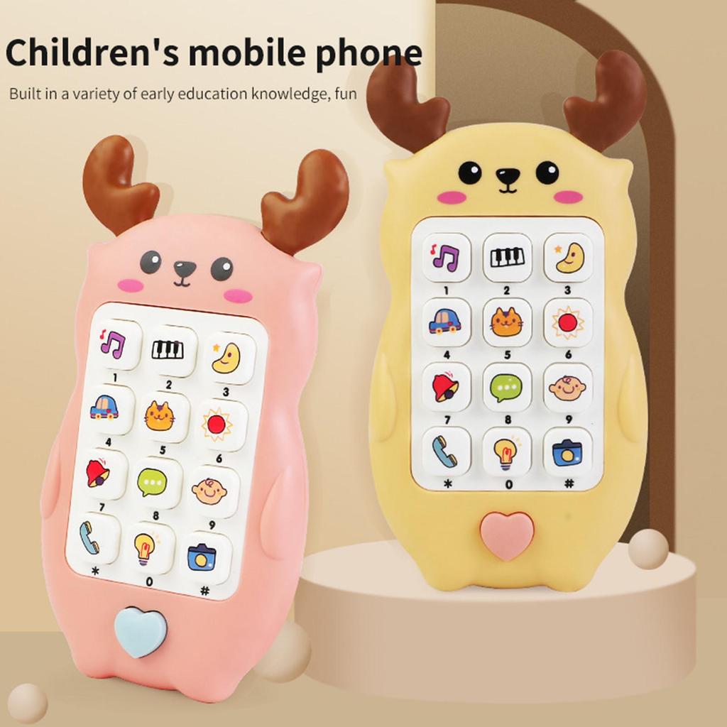 Electronic Learning Smartphone Toy Baby for Toddler 6 Months+ Pink