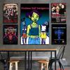 M-Mindless S-Self I-Indulgence Band Poster HD Art Sticky Wall Waterproof Home Living Room Bedroom Bar Aesthetic Decoration