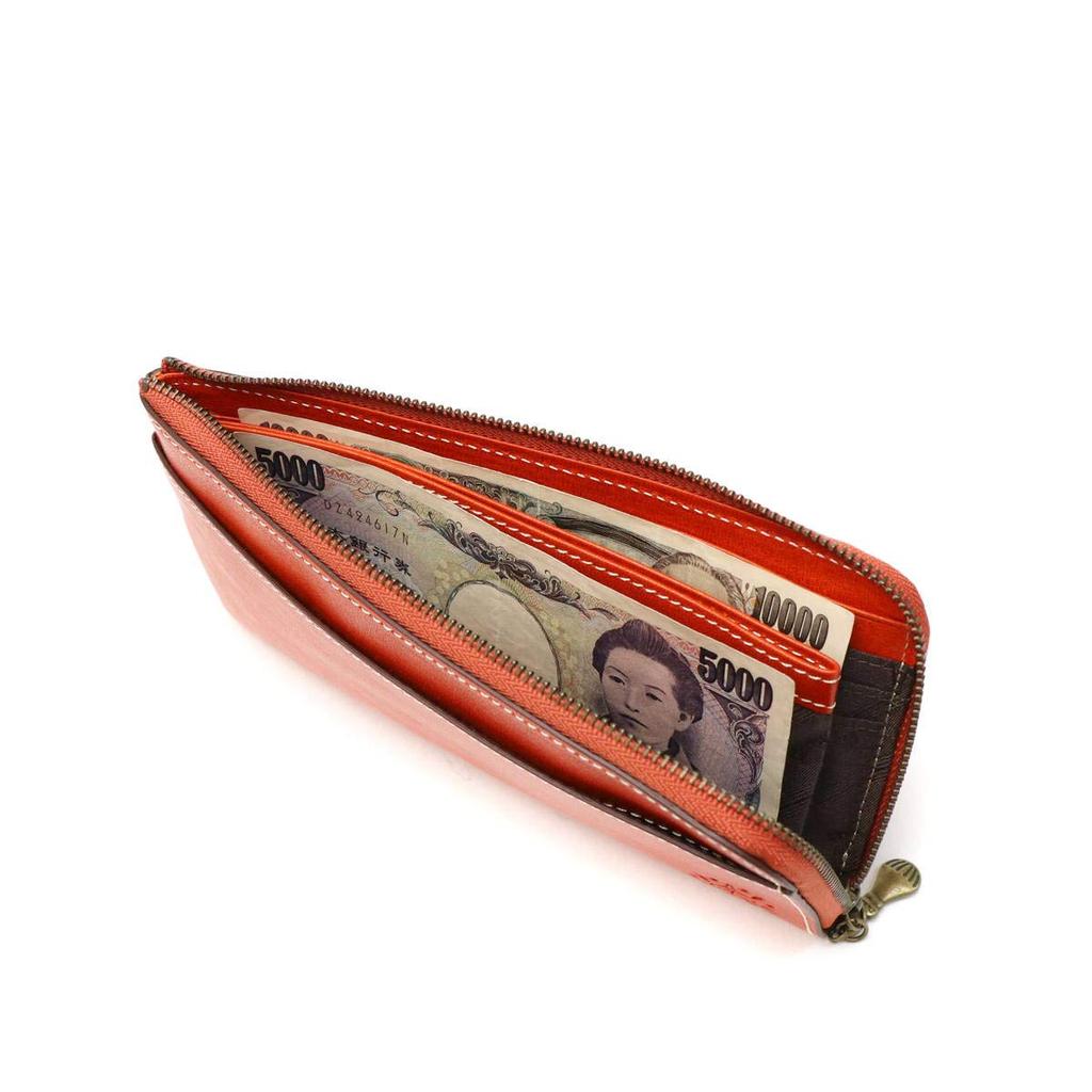 Dakota Long Wallet with L-Shaped Zipper, 0035897, Fons Series, Red, DA-35897-30