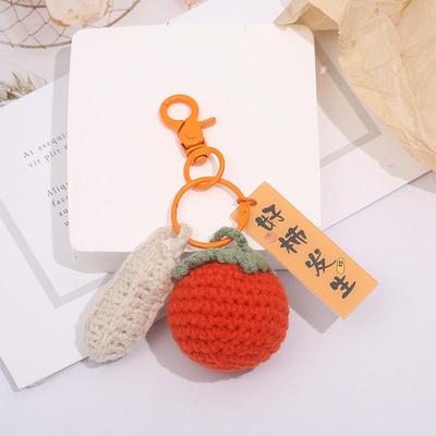 Red Persimmon Keychain: A Charming Souvenir for Students and Girlfriends
