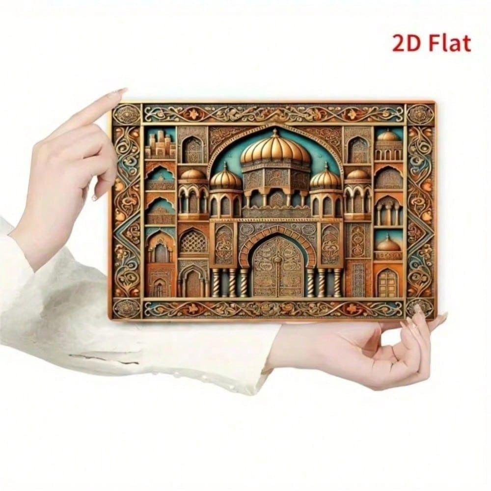 Islamic Metal Wall Art Dome Architecture Home Decor Living Room