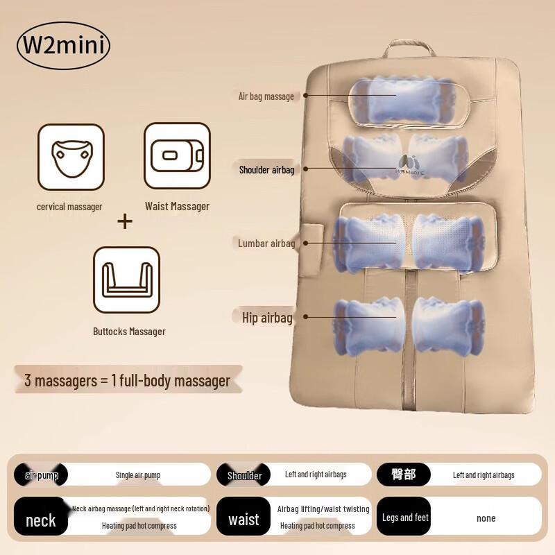 MIAOJIE Heated Airbag Massage Mattress