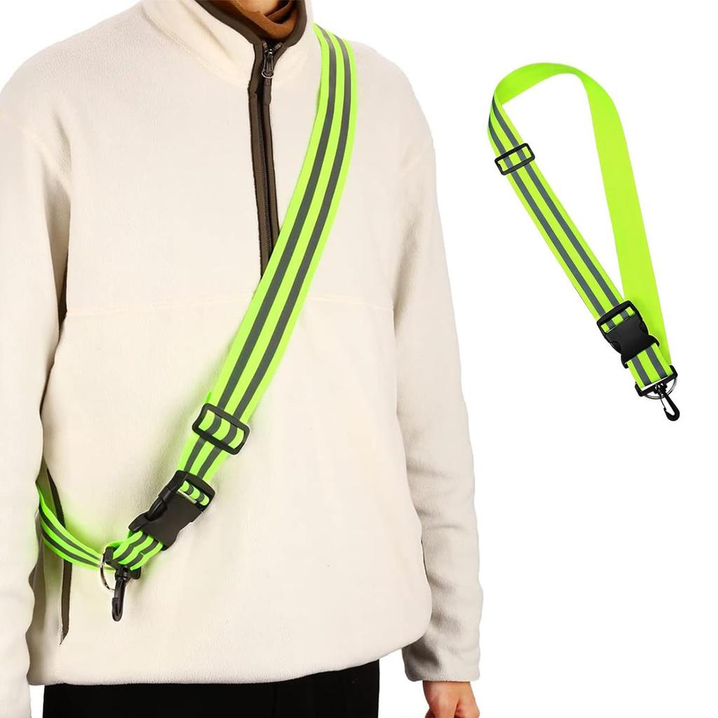 ALLVD Reflective Belt Night Running Fluorescent Belt Night Visibility UP