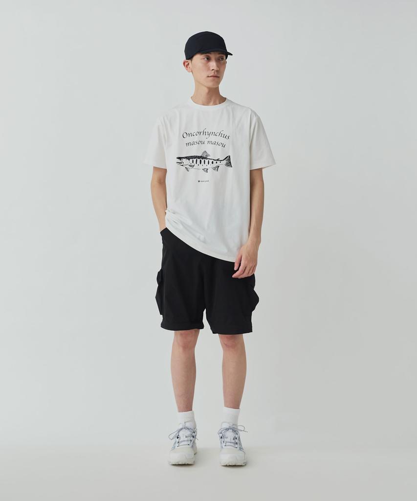 Logo Toned Trout Yamame size LOFF Camping Outdoor Festival [Snow Peak] T-Shirt T-Shirt WHITETT2510-TS02