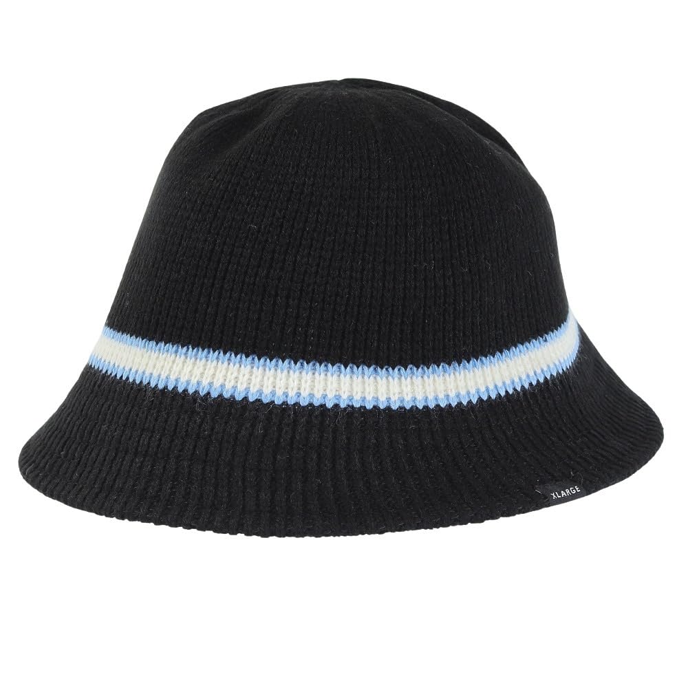 CONTRAST STRIPE CRUSHER HAT BLACK [Extra Large] Men's