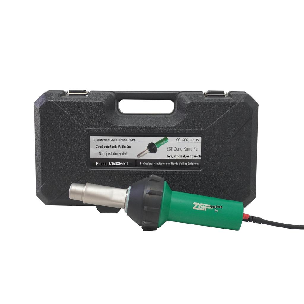 1600W High-Power Industrial Hot Air Gun for PVC/PE Plastic Welding and Waterproof Membranes