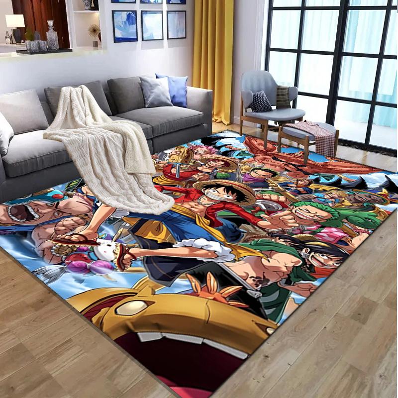 One Piece Pattern Rug, Indoor/Outdoor Mat, for Picnic, Gameroom, Bedroom, Office, Living Room, Home Decor Carpet, Birthday Gift