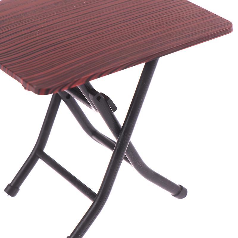1:12 Dollhouse Mini Furniture Folding Table And Chair Set With 4 Stool Models