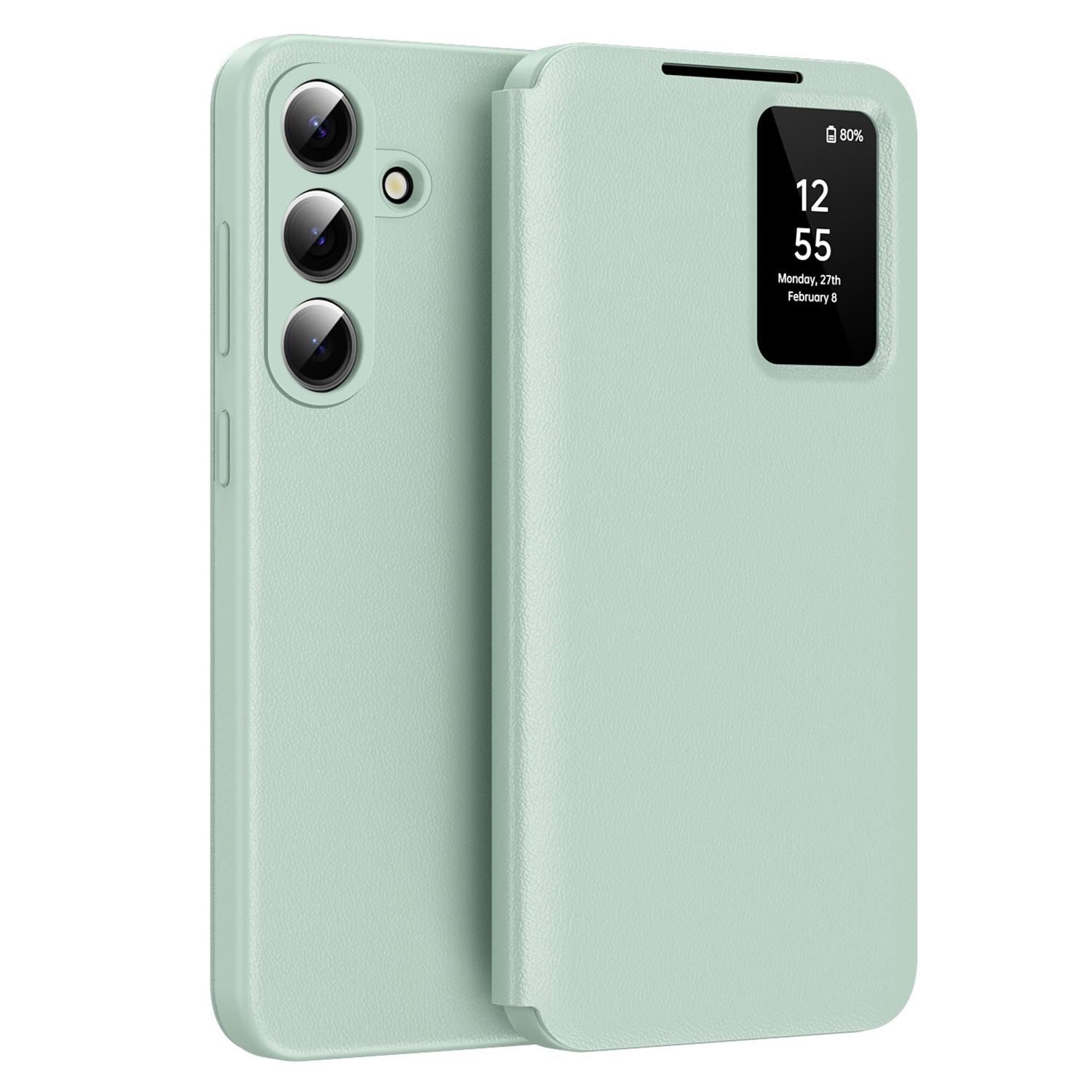 For Samsung Galaxy S26/S26 Pro Case with Card Holder Smart View Window Leather Phone Cover