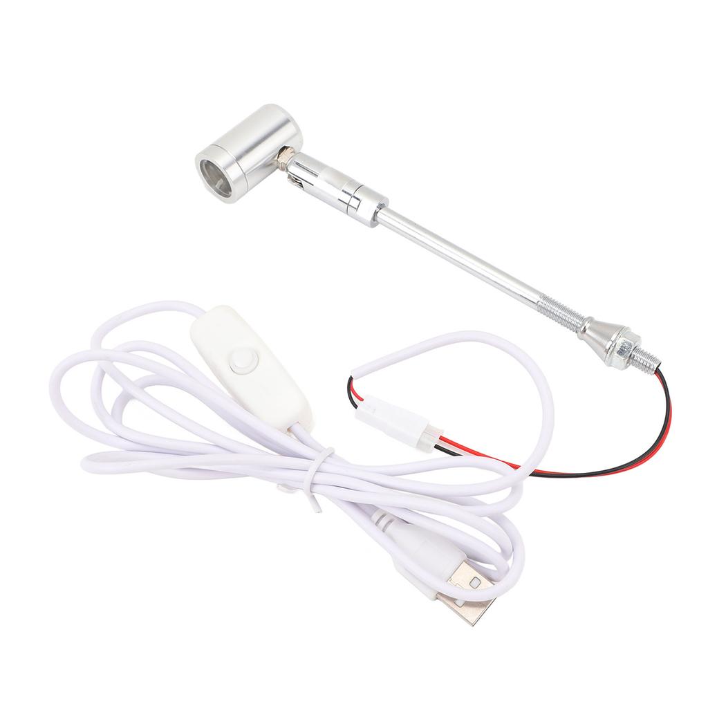 LED Stående Smykkespotlight 180 grader Roterbar 100LM 25 grader Strålevinkel USB 1W Utstillingsskapspotlight