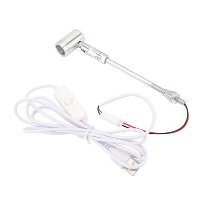 LED Stehender Schmuck-Spot 180 Grad Drehbar 100LM 25 Grad Abstrahlwinkel USB 1W Vitrinen-Spot