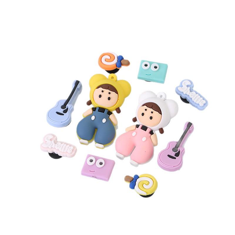 Cute Cartoon 3D Flower Shoe Buckle Accessories - Detachable Decoration for Hole Shoes