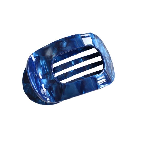 Women Hair Claw Flat Round Shape Strong Grip Bendable Teeth Curved Design Hair Clip Back Head Large Clip Hair Accessory