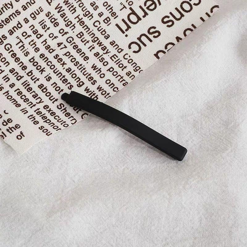 

Простые модные заколки для волос сбоку для женщин и девочек, базовые фиксированные заколки для волос, цветные матовые аксессуары для волос