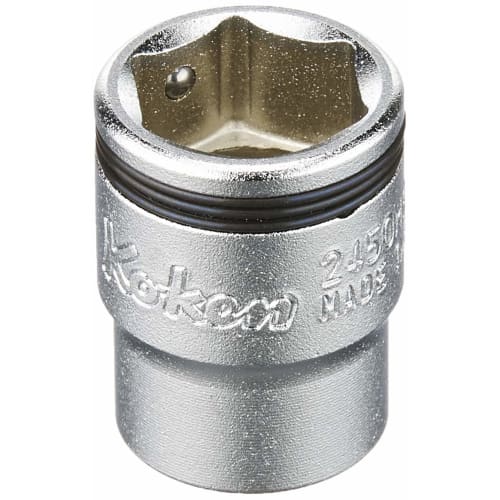 Koken 1/4" (6.35mm) Square Nut Grip Socket, 10mm, 2450MS-10