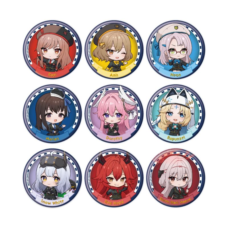 Goddess of Victory NIKKE 01 [Mini Character Illustration] Can Badge Box of 9