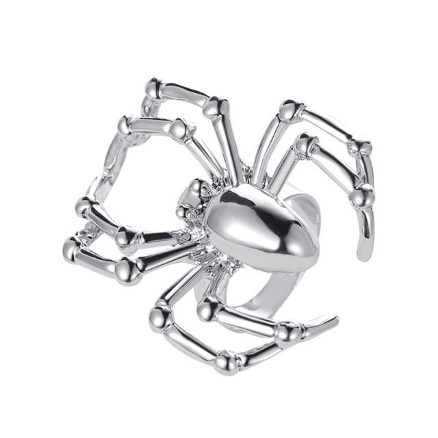 Kreative Gothic Schwarze Spinne Tierringe Lustige Halloween Veranstaltung Party Event Oktopus Zaubererhut Geist Kürbisse Finger Fingerring Halloween