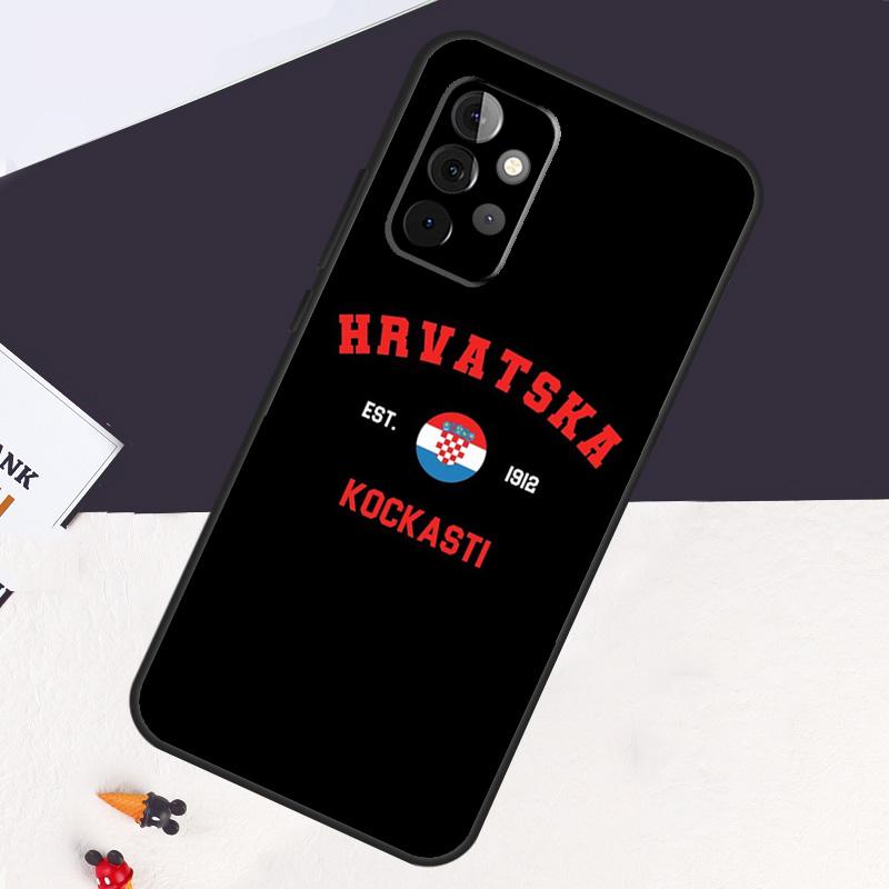 Croatia flag Case For Samsung Galaxy A54 A34 A14 A53 A13 A33 A73 A12 A22 A32 A52 A52S A51 A71 A50 Cover Coque