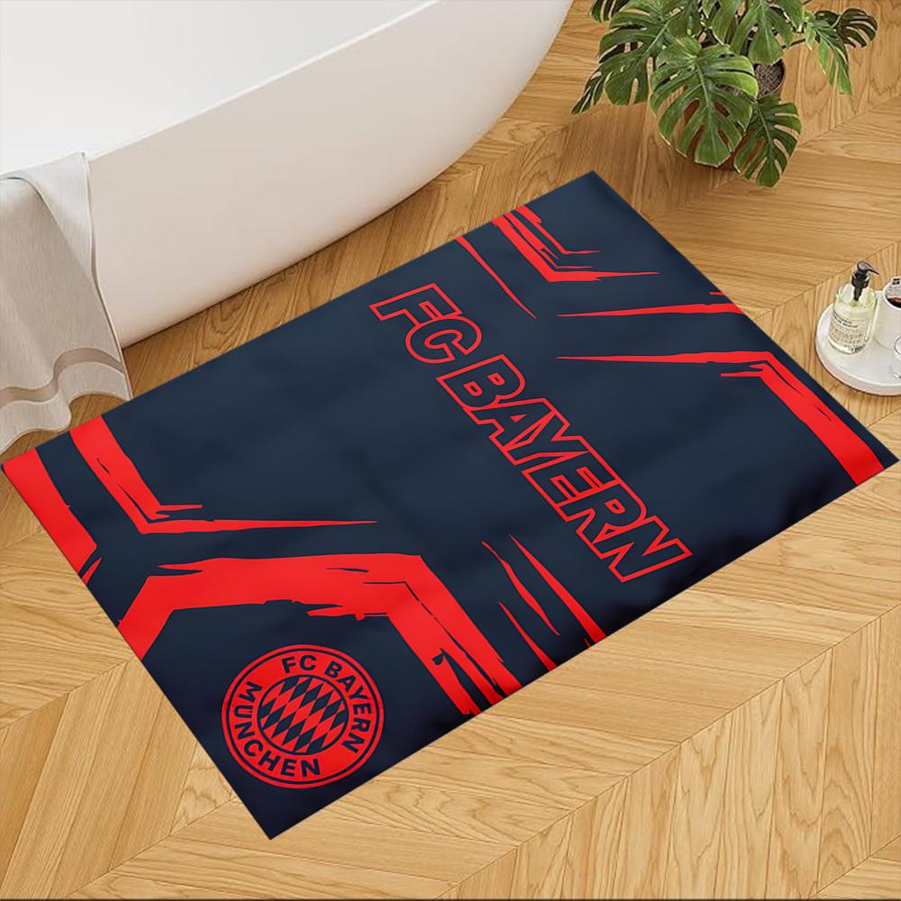 Bayern Munich Football Glory Cleanable Rug Soft Plush Non-slip Bottom Living Room Essential Fashionable Home Decor Housewarming Gift Idea