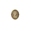 European Medieval Woman Head Brooch - Retro Court Style Portrait Clothing Accessory