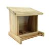 Wood Bird House Feeder for Outdoors Hanging, Bird Feeding Station, Birds Food Container for Small Birds Parrots