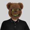 Scary Halloween Mask Realistic Bloody Bear Mask Cosplay Bloody Plush Bunny Mask  Men