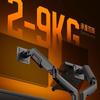 HKC Dual-Bildschirm Monitorständer: Zwei-in-Eins Rotierender Mechanischer Arm mit Bohrerfreiem Heben (KR51)