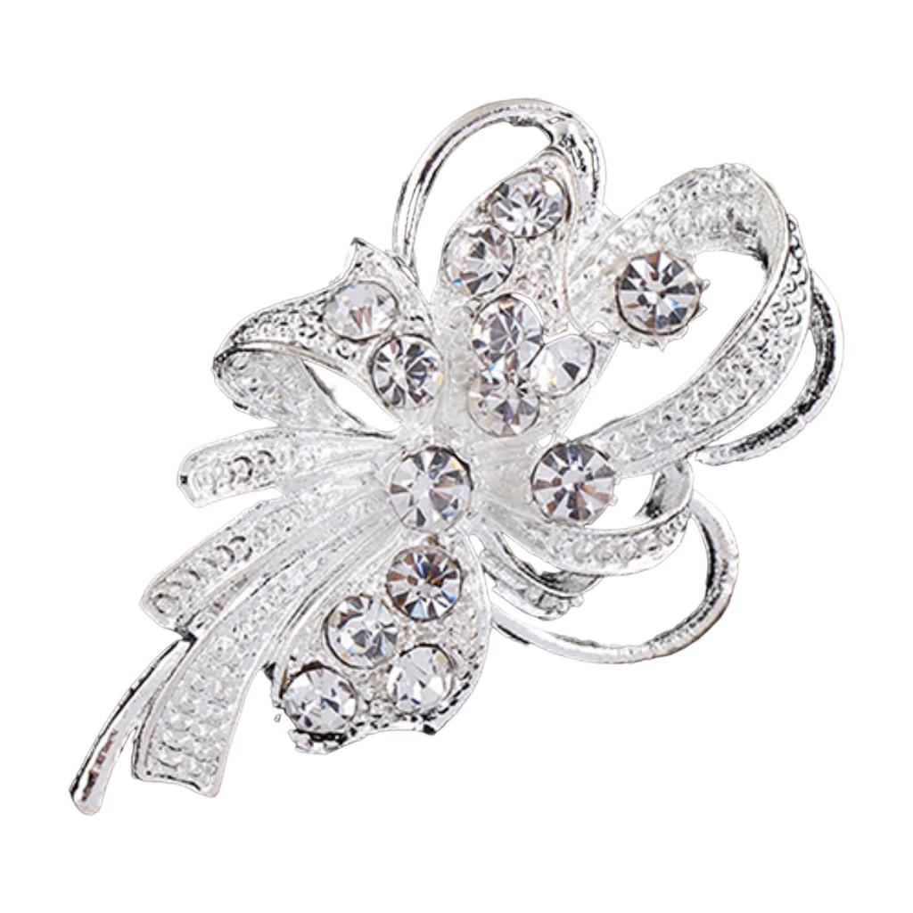 New Bridal Bouquet Rhinestone Crystal Brooch Pin Brooches Flower
