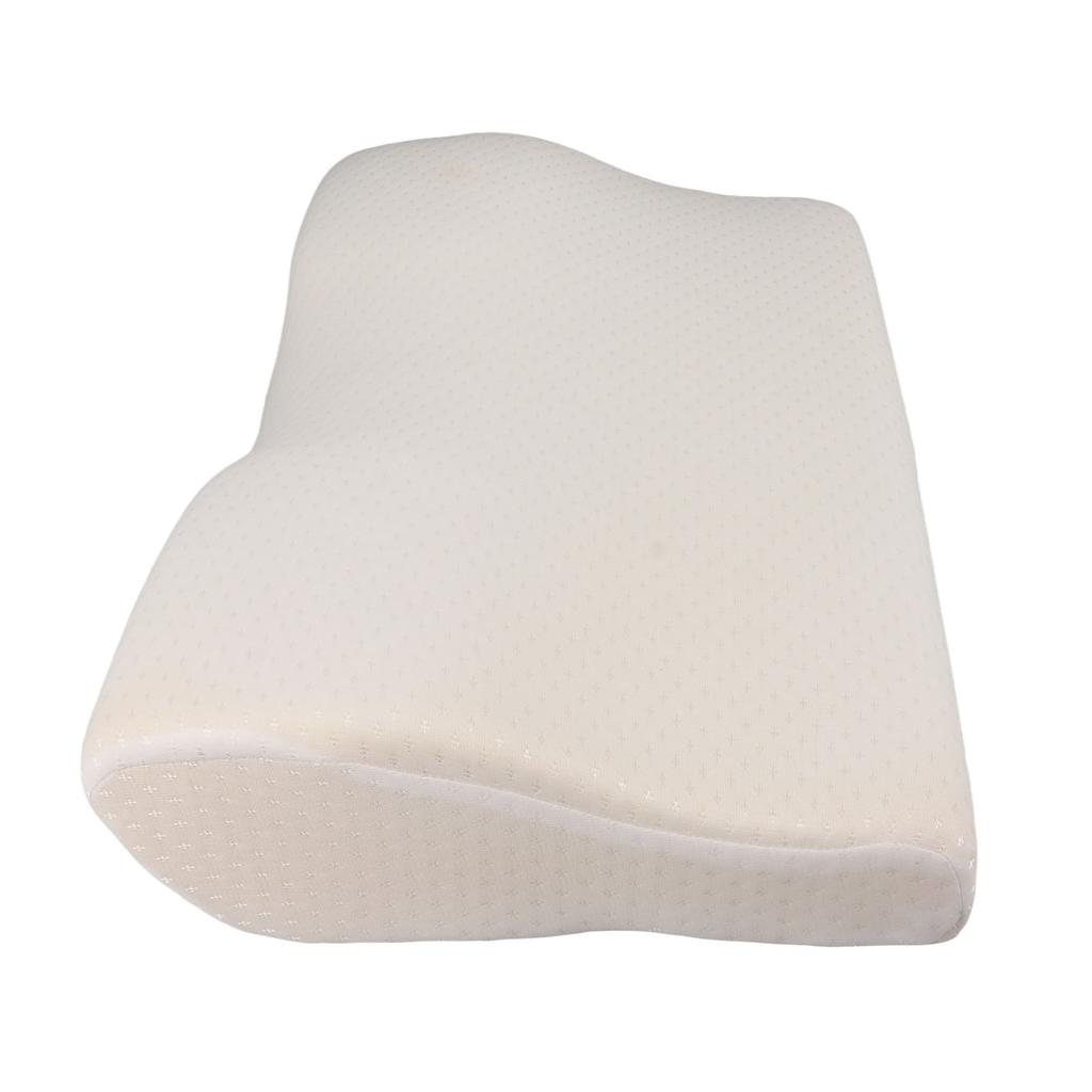Memory Foam Pillow White Breathable Ergonomic Design Slow Rebound Foam Cervical Pillow for Sleeping Bedroom