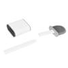 Toilet Brush Detachable Square Handle Bathroom Crevice Cleaning Brushes with Drain BoxWhite