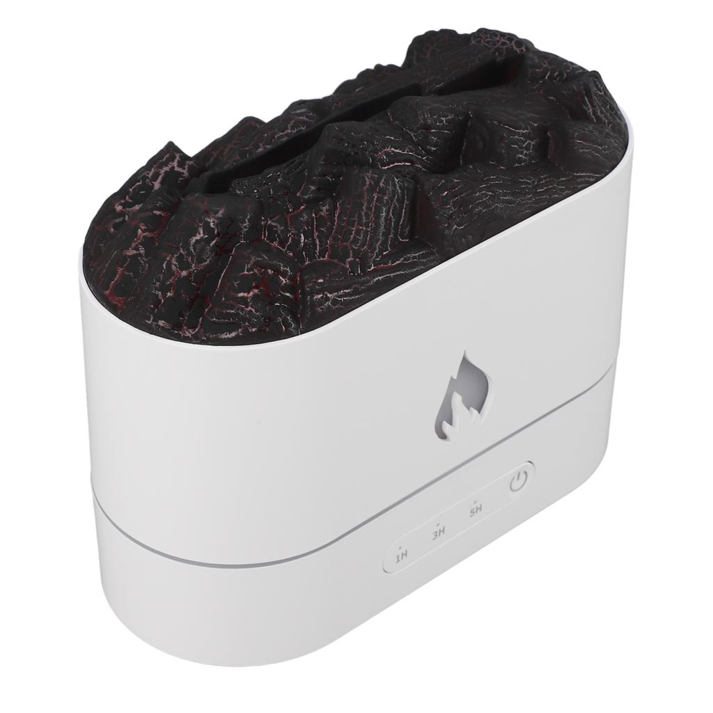 Diffuser 7 Colors Lights Fine Mist Simulated Flame Smart Timer 250ml   Super Quiet USB Charging   Humidifier for Bedroom