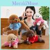 Cute Dog Plush Toy With Hoodie Design For Home Decor And Gift For Animal Lovers Characters Included)
