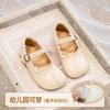 Girls' small leather shoes 2025 spring new children's shoes soft-soled princess shoes spring and autumn women's treasure single shoes black girl