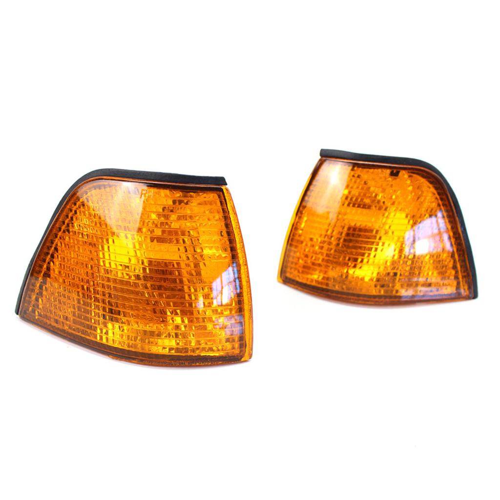 Corner Light Lens Replacement Yellow Amber Indicator Lamp Replacement For Side Corner Signal Light Fit For BMW E36 3