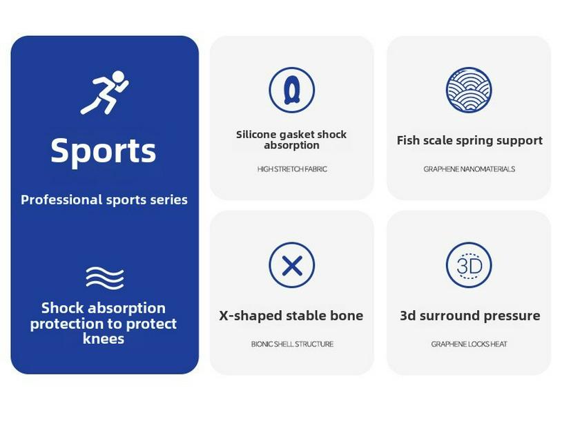 Prodyšné silikonové chrániče kolen pro ochranu menisku, design s dvojitým popruhem pro basketbal a cyklistiku