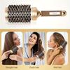 4 Größen Wärmeleitfähige Aluminium-Bürste für Volumen, Locken und Styling mit Luftschlitzen, Thermische Keramik-Wildschweinborsten-Haarbürste
