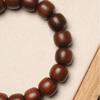 Lightning-Struck Jujube Wood Bracelet: Barrel Beads for Men and Women, Old-Style Buddhist Beads, Perfect for Wear and Play.