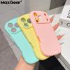 Candy Color Jelly Little Waist Phone Case For Apple iPhone 17 16 15 14 13 12 11 Pro Max Camera Lens Proteciton Shockproof Cover