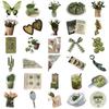 62PCS Olive Green Stickers  Korean Ins Style Graffiti DIY Mug Laptop Computer Luggage Decoration Waterproof Stickers