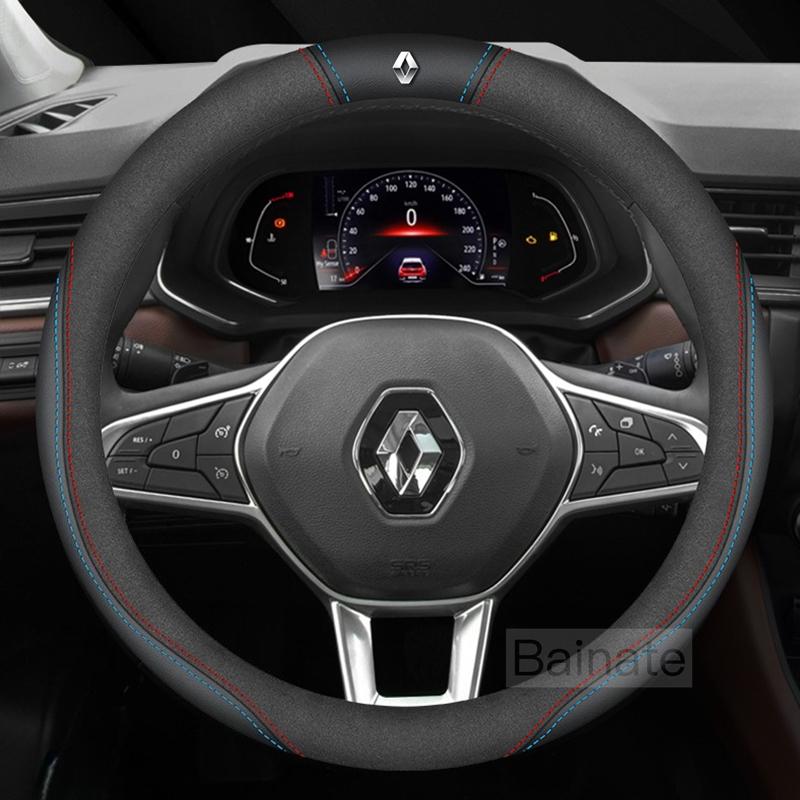 Pro Renault 2026 Nové poklice pro Renault Megane Clio Kadjar Arkana Captur Twingo Talisman Logan Duster Kožený volant do auta