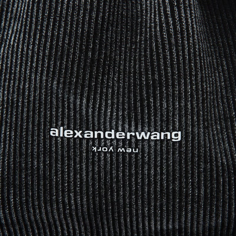 Alexander Wang Ryan Ribbed Knit Small Tote Bag 20224K40T015