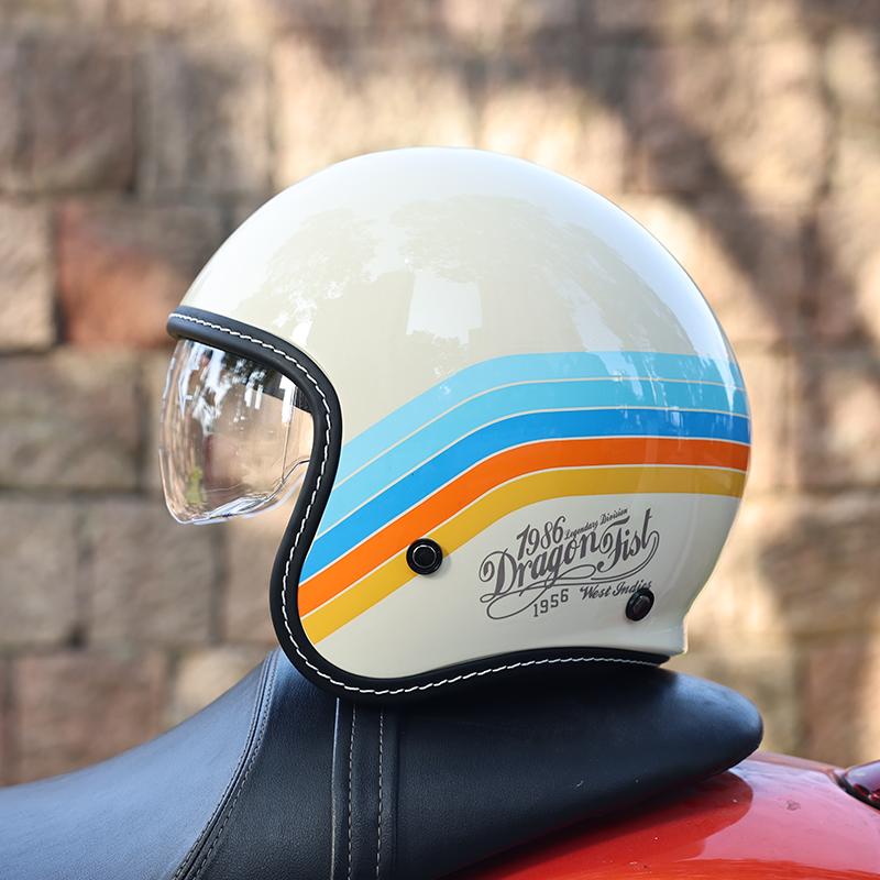 

ORZ-507 Ретро-шолом для мотоцикла Harley чоловічий та жіночий напівшолом ретро-круїзний 3/4 шолом скутер XXL
