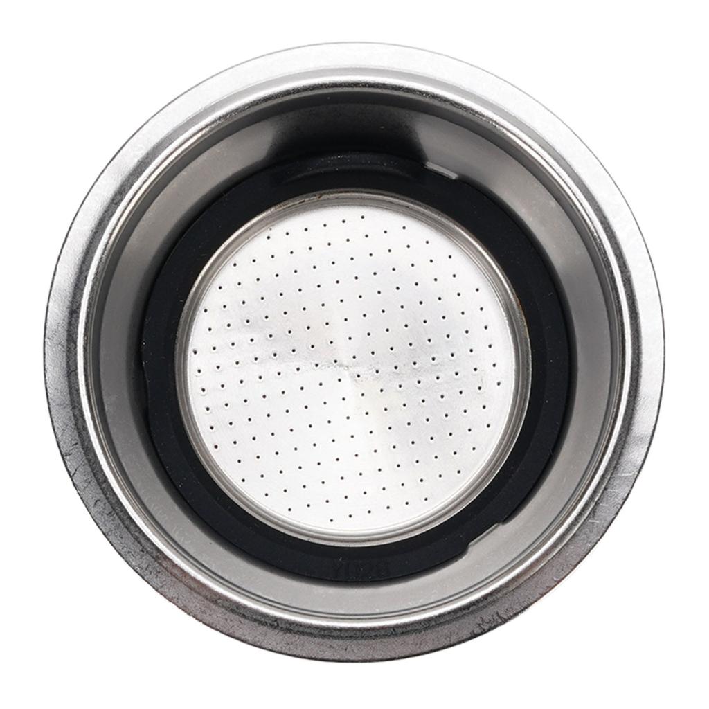 51MM Portafilter Basket Stainless Steel Portafilter Filter Basket with Silicone Washer for EC860