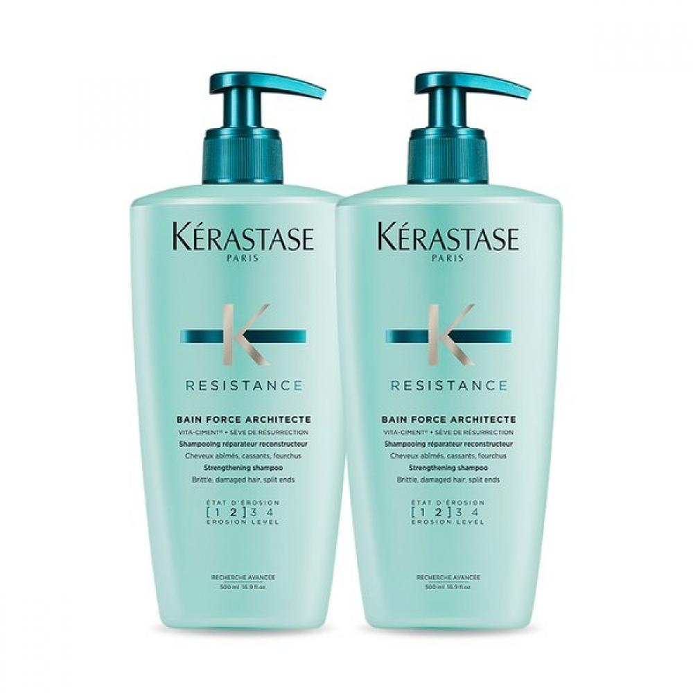 K Rastase Bain Force Architect Shampoo 500ml [for Damaged Hair] Single option