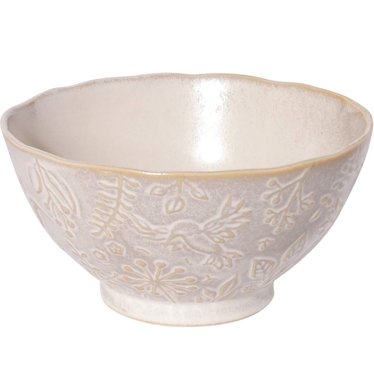 

Minoru Pottery Мино Яки Колибри 180 Многофункциональная миска, Песочно-бежевый