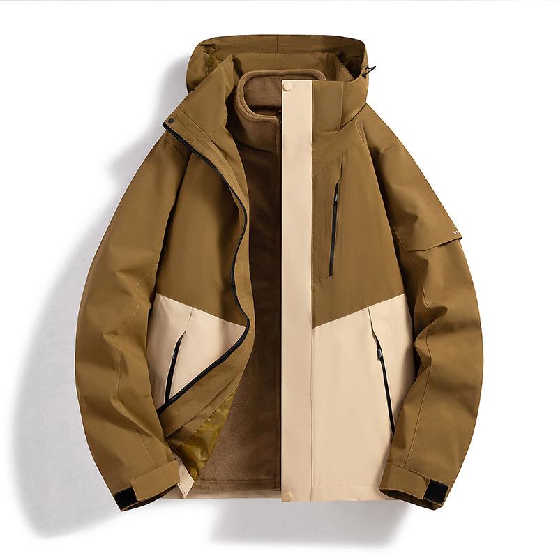 2026 Trendy Windproof & Breathable Outdoor Jacket Set for Couples - Three-in-One Two-Piece for Autumn & Winter