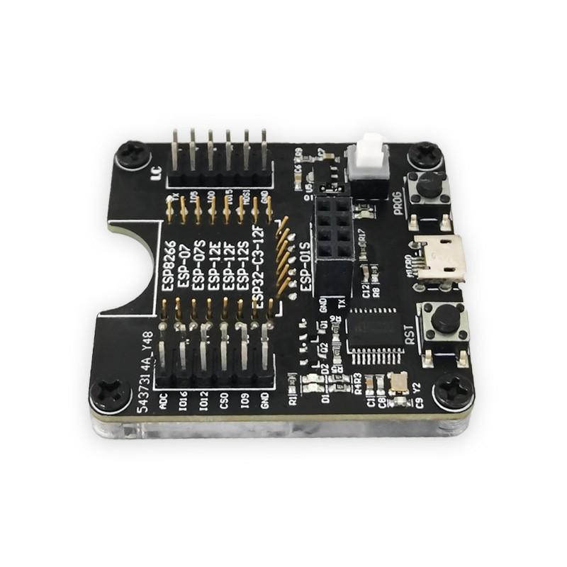 ESP8266 Test Fixture Programmer Supports ESP-01 01S 12 ESP32-C3-12F