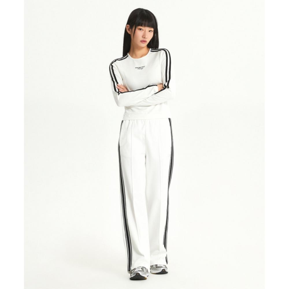 New Balance Nbnde4w142 Women Track Long Sleeve Tee  Ivory 