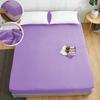 1PC High Quality Solid Color Bed Sheets Dustproof Mattress Protective Cover Soft Comfortable Breathable Fitted Sheet Non-slip Bed cover With Elastic